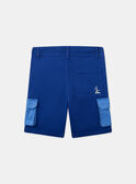 Blaue Cargo-Bermuda KLAMASAGE / 24E3PGN2BERC226