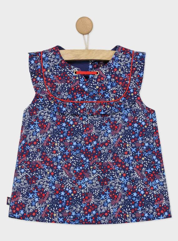 Marineblaue Bluse REPIPETTE / 19E2PFE1CHE070