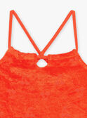 Orangefarbenes Frottee-Top FLYPOGETTE / 23E2PFR1DEB407