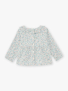 Bluse mit Rüschenkragen für Mädchen mit Blumendruck BAORIA / 21H1BFO1CHE001