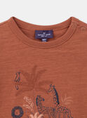 Ockerfarbenes T-Shirt Savanne KAMAX / 24E1BGE1TEEF519