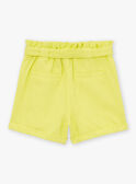 Shorts in Gelb aus Baumwolle und Leinen LASHORETTE / 24H2PFI1SHO116