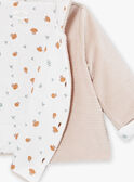Nickijacke zur Geburt mit Kapuze in Beige LOAC / 24H0CM11VES007