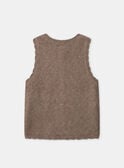 Brown CARDIGAN WHITHOUT SLEEVES NIFLORETTE / 25H2PFL1CSM821