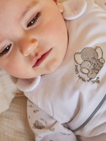 Babyschlafsack mit Elefantenaufdruck, gemischte Geburt COBIE / 22E0AMC1TUR000