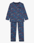 Marineblauer Jersey-Schlafanzug mit Dinosaurier-Print DECOSMAGE / 22H5PG25PYJ222