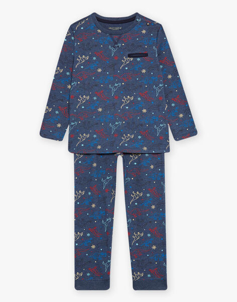 Marineblauer Jersey-Schlafanzug mit Dinosaurier-Print DECOSMAGE / 22H5PG25PYJ222