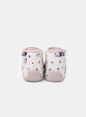 Rosafarbene Babyschuhe mit Fuchskopf und weißem Blumenprint Baby, Mädchen NEBECKY / 25F10BF31CHP301