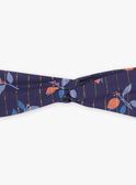 Marineblaues Stirnband mit Blumenmuster FAZOLI / 23E4BFR1BAN070