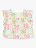 Baby Mädchen Bluse aus Baumwollsatin mit Blumendruck CASABRINA / 22E1BFN1CHE811