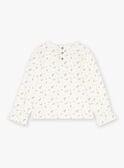 Ecru-T-Shirt mit Blumendruck GLAMPETTE / 23H2PFI2TML001