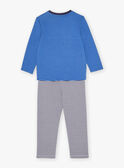 Blaues Pyjama-Set aus Jersey mit Streifenmuster KUICHAGE / 24E5PG54PYJC244