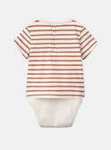 Gestreifter T-Shirt-Body KAMALO / 24E1BGE2BOD632