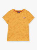 Senfgelbes T-Shirt mit Wüstenprint FLITIAGE / 23E3PGP3TMCB106