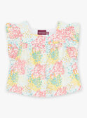 Baby Mädchen Bluse aus Baumwollsatin mit Blumendruck CASABRINA / 22E1BFN1CHE811