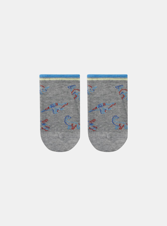Jacquardsocken Dinosaurier KLABAGE / 24E4PGN1SOQ943
