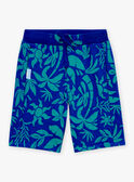 Shorts in Blau und Grün mit Palmenprint LACOAGE / 24H3PGI2BER703