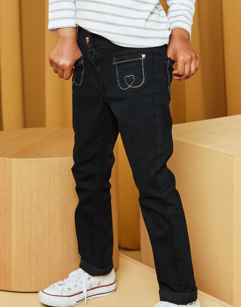 Schwarze Jeans mit bestickten Taschen DROGINETTE 2 / 22H2PFQ2JEA090