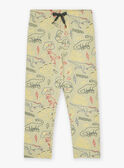 Khaki-Pyjama-Set aus Baumwolle mit Dinosaurier-Druck KUIBIAGE / 24E5PG53PYJ612