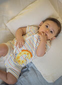 Baby Junge ecru gestreifter Strampler CEILAN / 22E5BG53GRE001