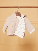 Nickijacke zur Geburt mit Kapuze in Beige LOAC / 24H0CM11VES007