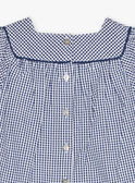 Kleid aus Seersucker mit Vichykaro-Print FANONO / 23E1BFN1ROB070