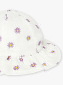 Bob in Ecru mit Blumenprint aus Baumwoll-Gaze LAANNA / 24H4BFI2CHA001