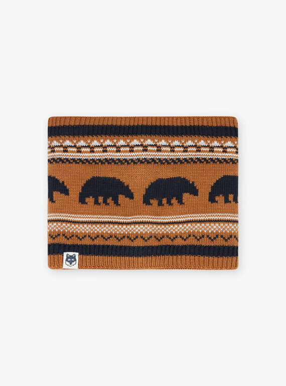 Jacquard gestrickter Snood für Jungen BICOUAGE / 21H4PGE2SNO804