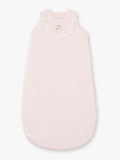 Hellrosa gefiederter Schlafsack für Mädchen BOCHRA / 21H0AF41TUR301