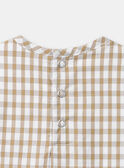 Kariertes Body-T-Shirt KAJULIEN / 24E1BGD2BOD809