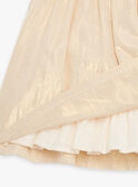 Paillettenbesetztes goldenes Kleid mit kurzen Ärmeln GATINA / 23H1BFN1ROB954