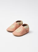 Rosa Babyschuhe aus weichem Leder NAGAIA / 25F10BF31CHC312