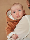 Geburtsjacke aus karamellfarbenem Kordsamt GOLVIN / 23H0CMB1VES420