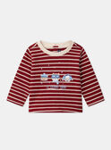 Burgundy TEE SHIRT LS LASAMUEL / 24H1BGR1TML501