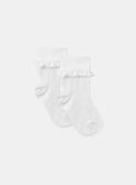 Gerippte Socken mit Spitze KRESOZETTE / 24E4PFL1SOB001