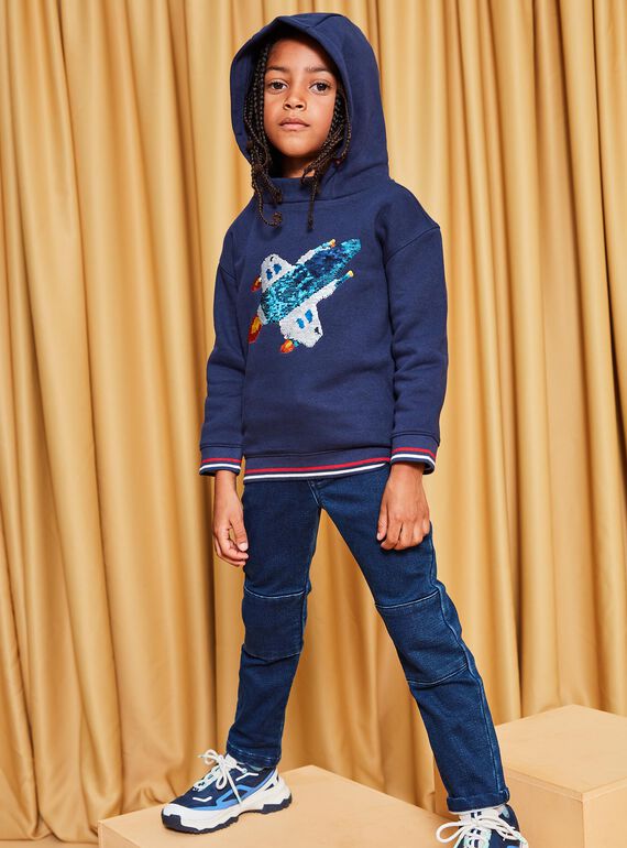Kapuzen-Sweatshirt mit Raketendruck DOGRAGE 1 / 22H3PG82SWE070