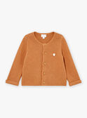 Strickjacke in Haselnussbraun LONARD / 24H0CM11CAR821