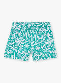 Shorts in Grün und Ecru mit Palmen- und Sonnenprint LABENJAMIN / 24H1BGI2SHOG624