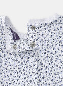 Set aus Body und Chasuble-Kleid in Blau und Ecru LACELIA / 24H1BFJ1ENS001