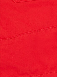 Rote Bermudashorts aus Baumwolldobby ZAFLAGE / 21E3PGI1BER502