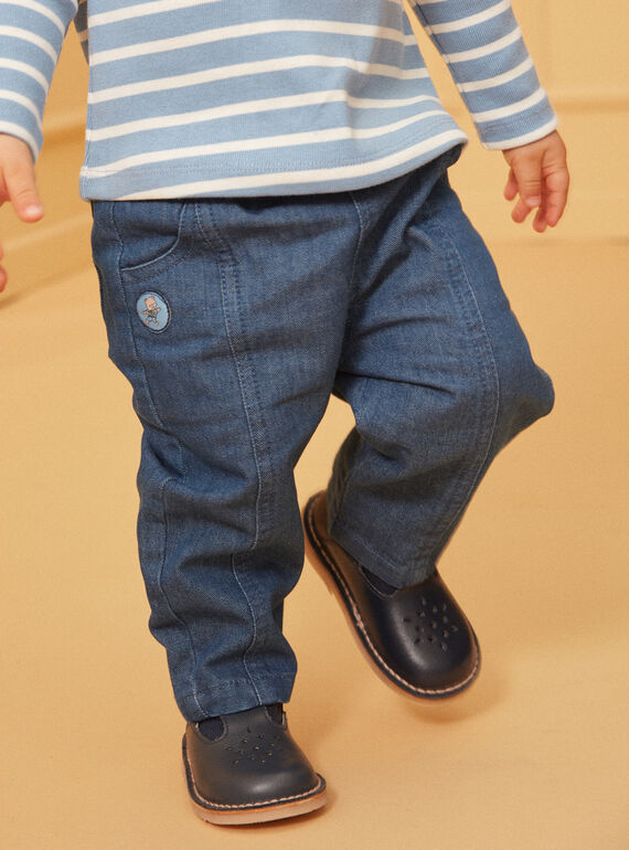 Blaue Denim-Hose mit Ausschnitten LADORIAN / 24H1BGJ1JEAP274
