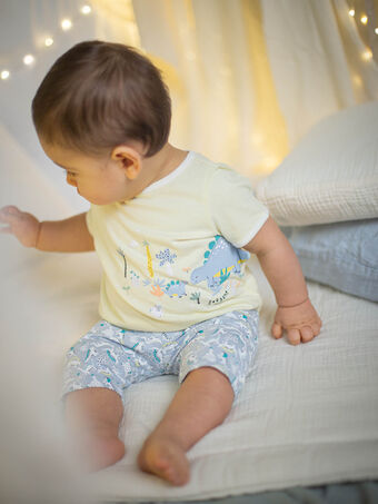 Baby Junge gelber Schlafanzug CEIZAAC / 22E5BG51PYJ104