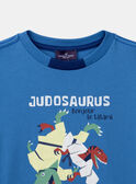  Blaues Dino-T-Shirt KLAGAGE / 24E3PGN2TMC701