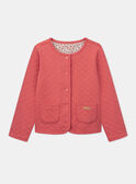 Rote gesteppte Wendejacke aus Doppeljersey KICARDETTE / 24E2PFC2CAR410
