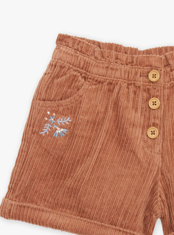 Braune Shorts aus Samt DIASHOETTE / 22H2PFY1SHOI802