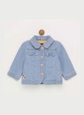 Jeansblaue Strickjacke RAILIA / 19E1BFD3CAR704