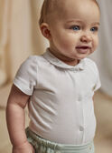 Gemischte Geburt grün Bloomer und Kragen Bodysuit in ecru COLOAN / 22E0CMI1ENS203