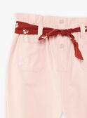 Kind Mädchen nackte Hose mit Blumendruck Gürtel CAPATETTE / 22E2PF71PAND319