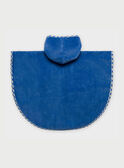 Blaues Kapuzenbadetuch REMATIA / 19E5BG71CDB216