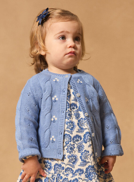 Greyish blue CARDIGAN MADORICE / 25E1BF81CAR205